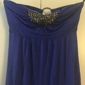 2b Bebe Cobalt Maxi Dress